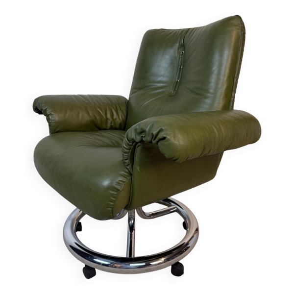 Fauteuil de direction italien attribué à Guido Faleschini pour i4 Mari