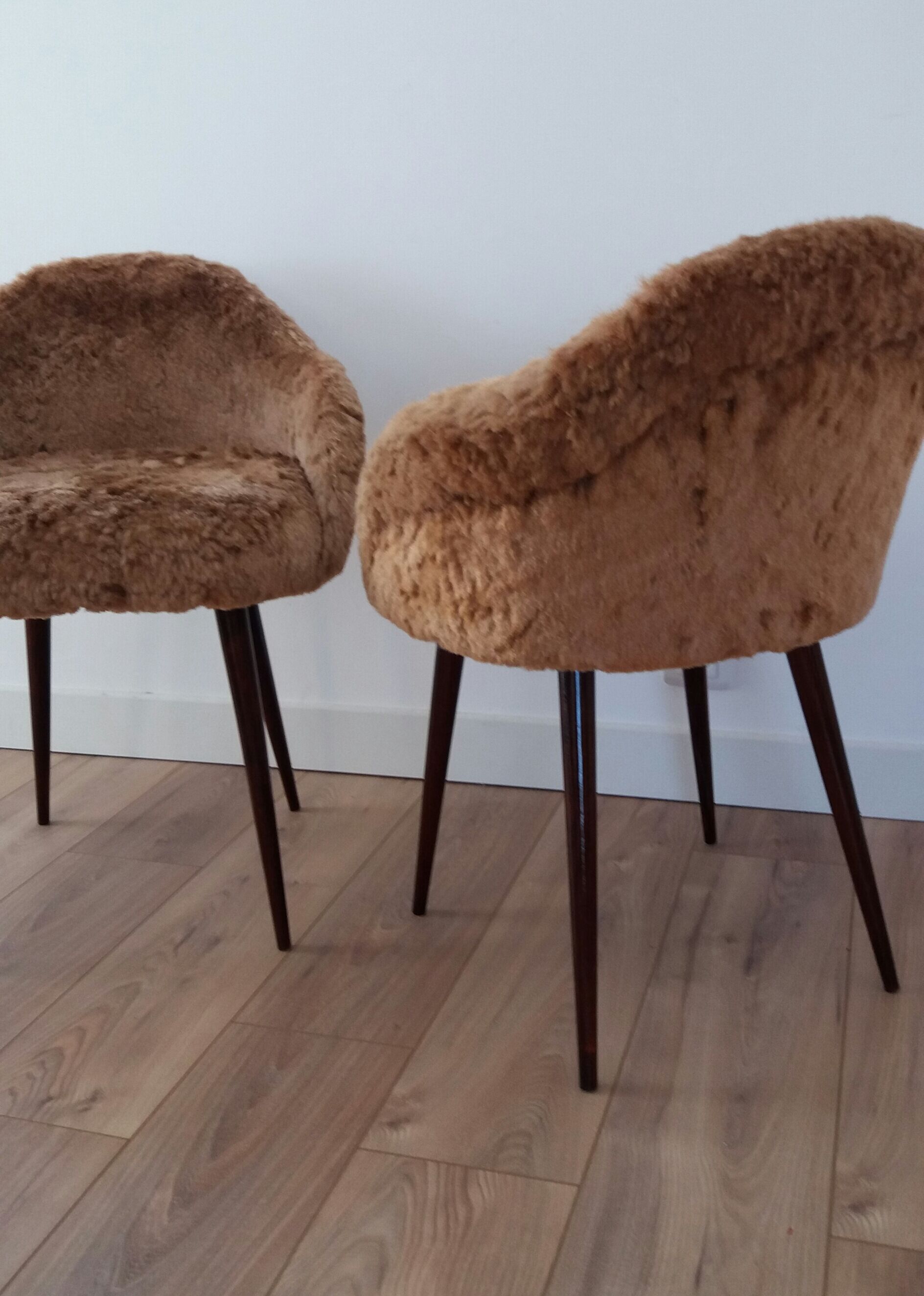 Pair fur armchair 1970