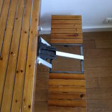 Folding wood picnic table