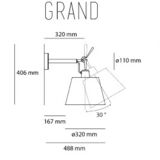 3 Artemide Tolomeo wall lights