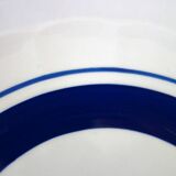 6 white and blue dessert plates, Italy
