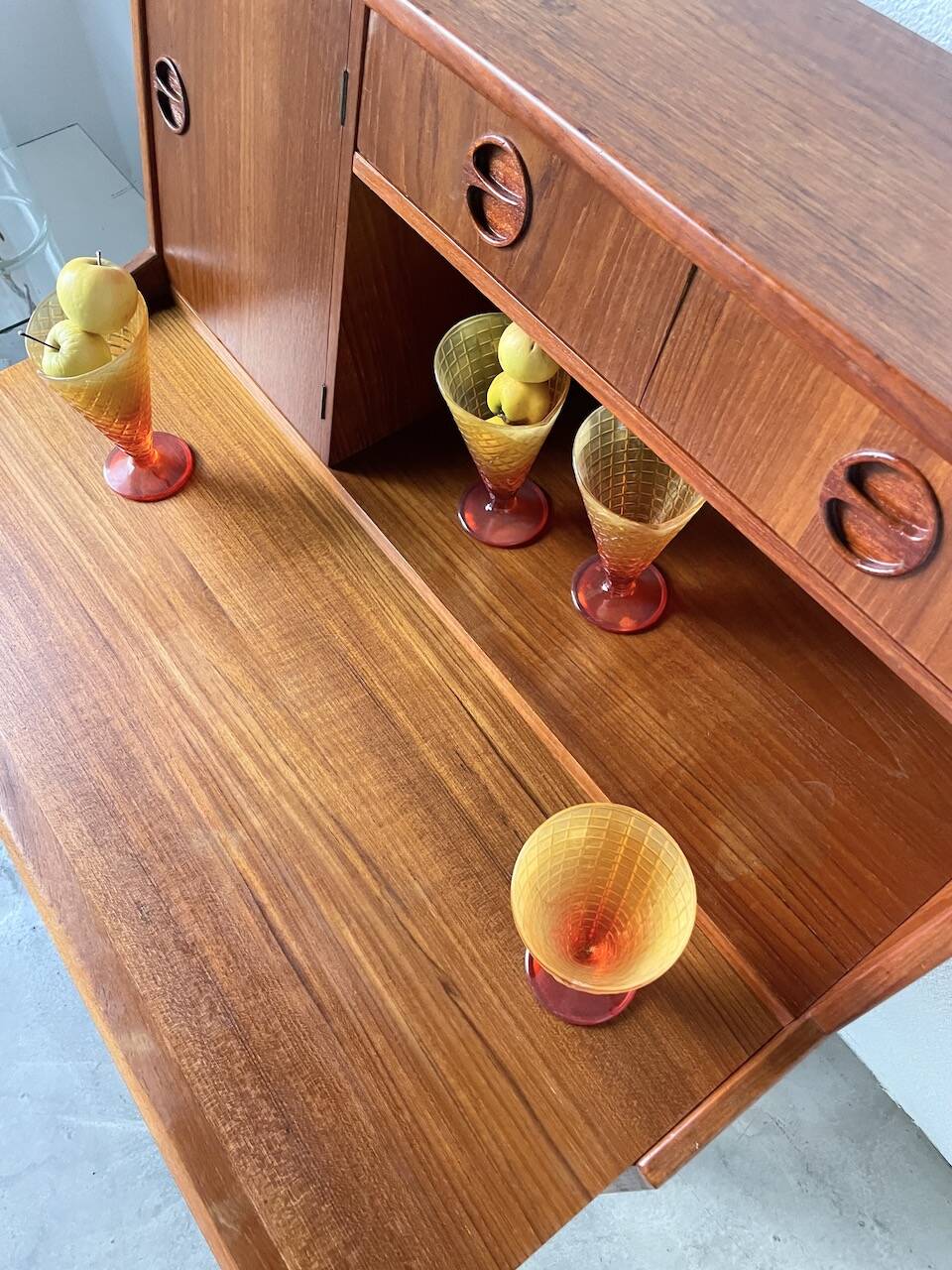 Danish teak secretary from the 60s