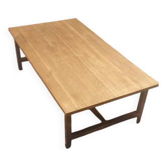 Solid oak coffee table