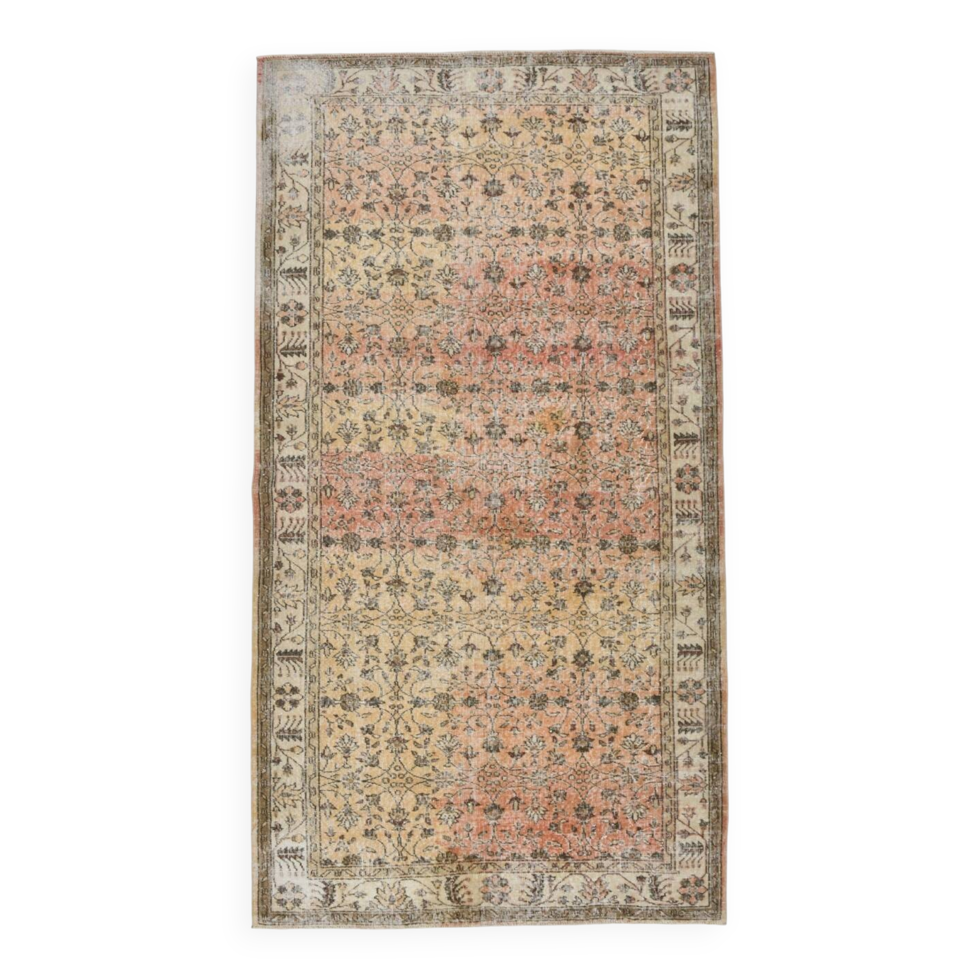 5x10 Geometric Tribal Motifs Vintage Pattern Rug, 159x290Cm