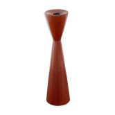 Vintage wooden candle holder, "tulip" candle stick