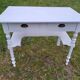 Coiffeuse, console en bois peint