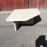 Vintage coffee table in travertine
