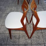 Set of 5 teak chairs by eric buch 1960