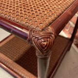 Set of two rattan bedside tables