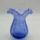 Small blue blown glass vase with air bubbles - 614024