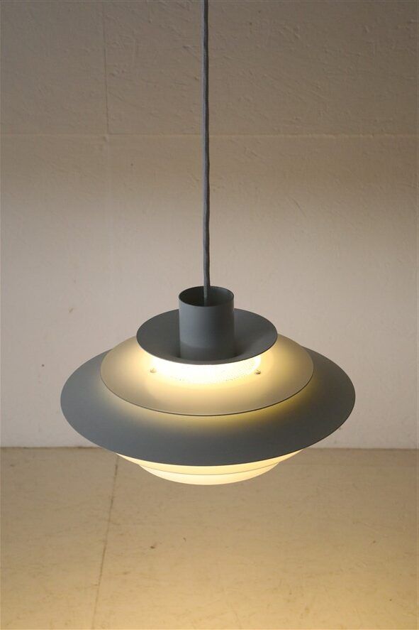 Jeka "Verona" multilayer pendant lamp / Danish modern design / Kurt Wiborg / 1980s