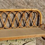 Large rattan wall shelf