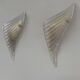 Pair of vintage pressed molded wall sconces, Murano glass, Italy, 1980