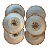 Assiettes Creil et Montereau