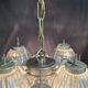Vintage chandelier by Carlo Scarpa for Venini Murano in blown glass – Italy