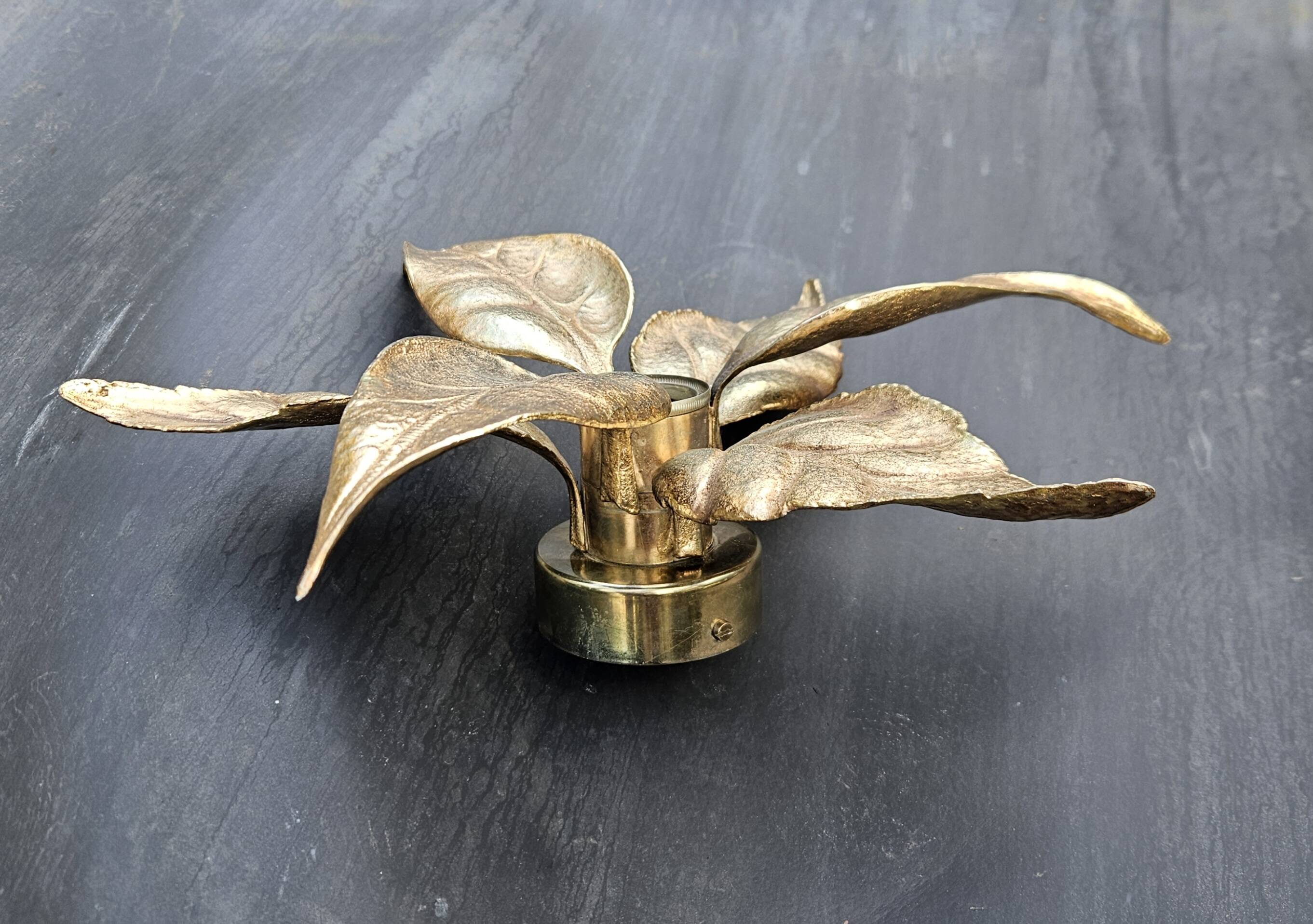 Pair of Massive wall lamps, designed by Willy Daro. 70s