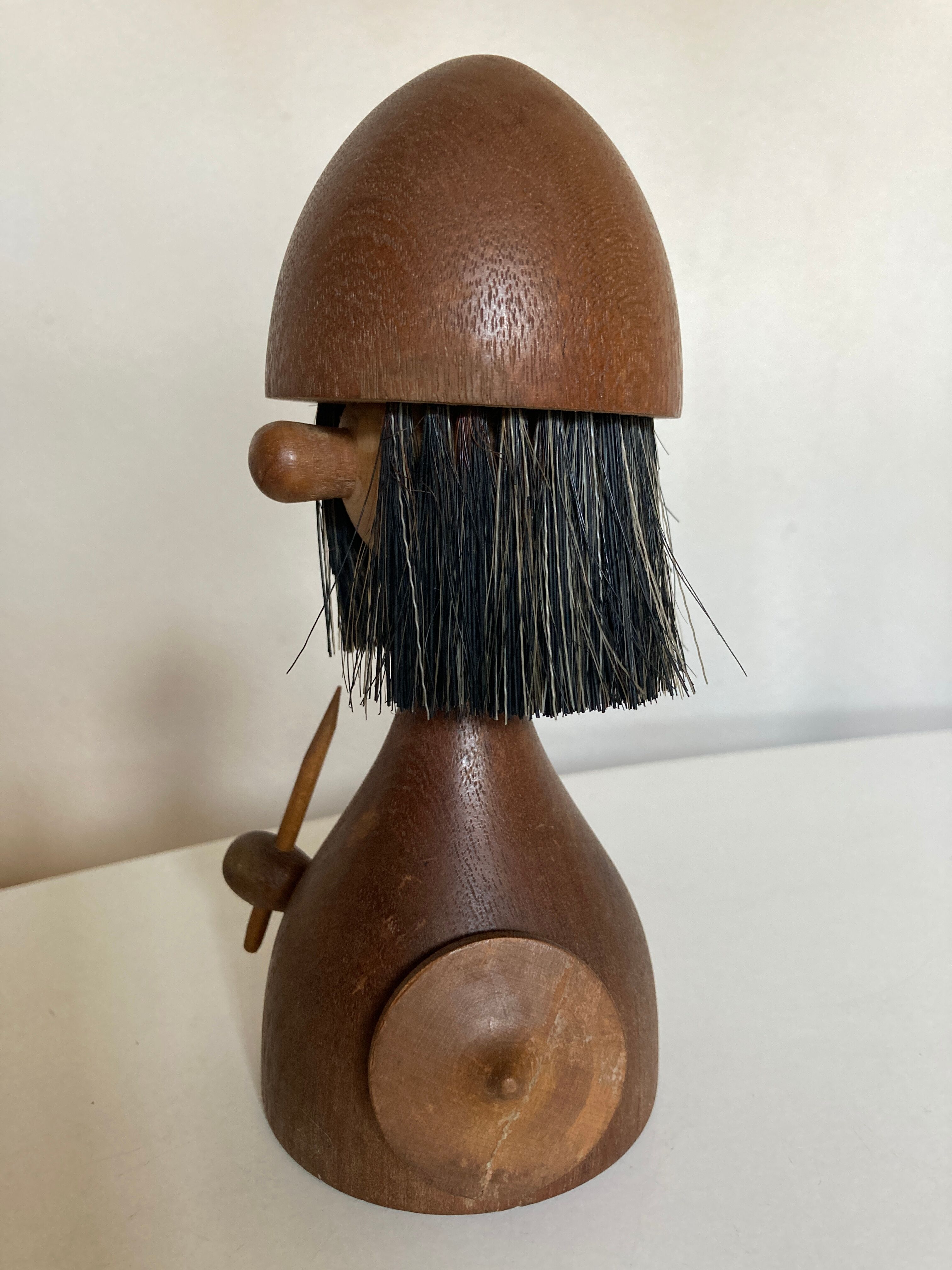 Viking doll by Kay Bojesen for Laurids Lonborg, teak Denmark 1950
