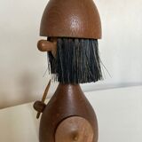 Viking doll by Kay Bojesen for Laurids Lonborg, teak Denmark 1950