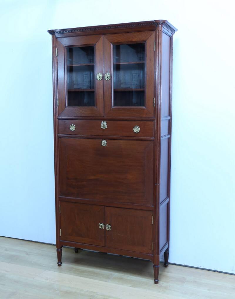 Secretary with a Mahogany Guillotine from Cuba, Louis XVI period – Late 18th century