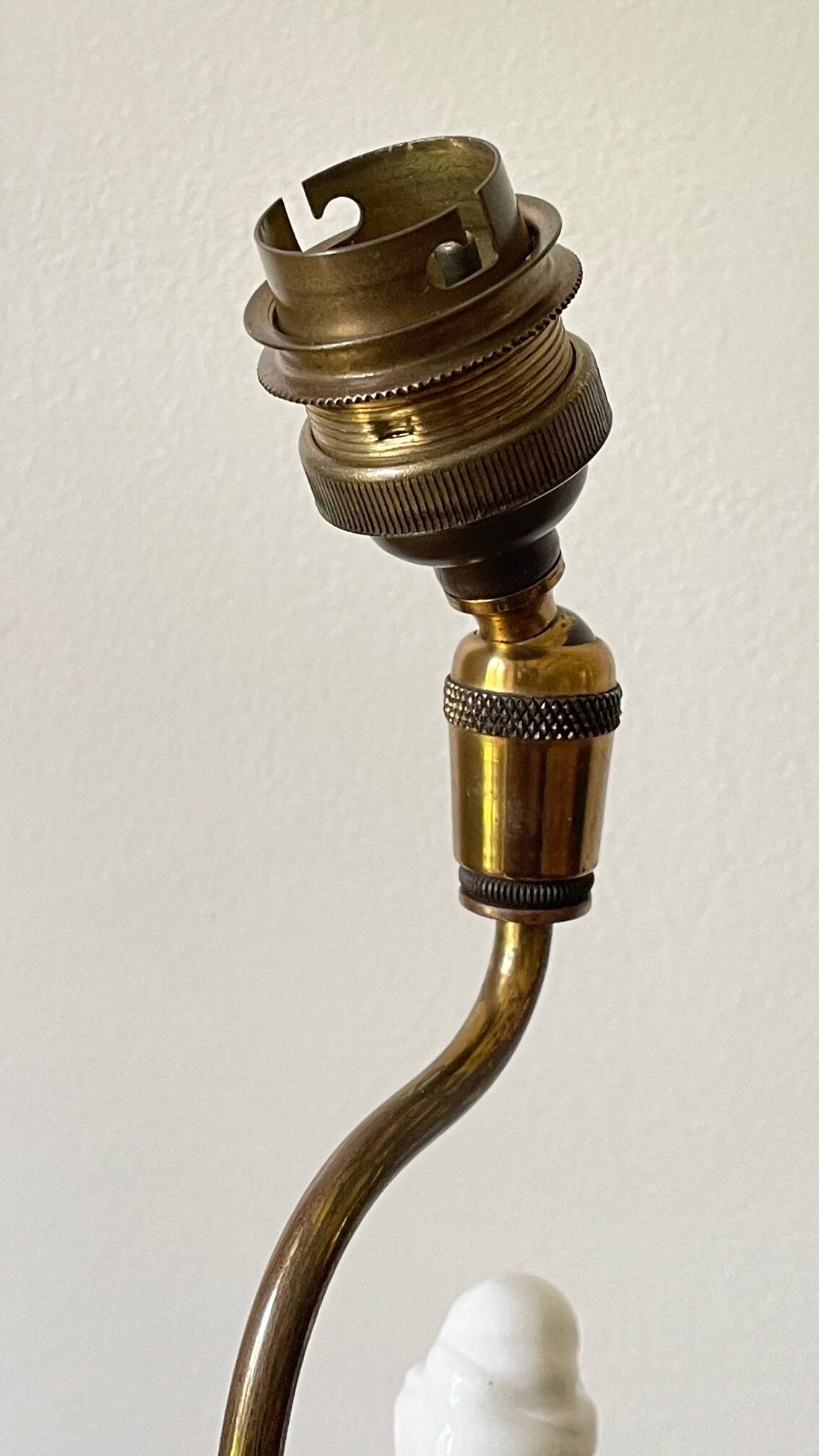 Fine ceramic lamp from the early 20th century