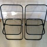 Pair of Cornedo folding chairs by TALIN - Made in Italy - 70s/80s