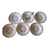 6 soup plates from Digoin Sarreguemines model “Dominique”