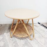 Rattan round table