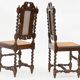 Series of 4 Louis XIII style chairs