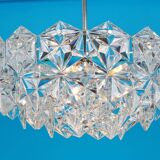 Kinkeldey suspension in chrome and crystal glass, Germany, 1970s.