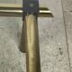 Table basse italienne vintage 80'S en laiton et fer