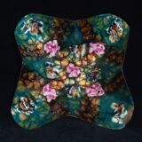 Two vintage enamelled copper tidies