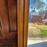 Napoleon III mirror in wood and gilded stucco