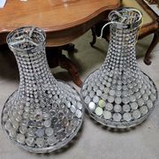 Pair of hot air balloon chandeliers designed in the late 20th century.