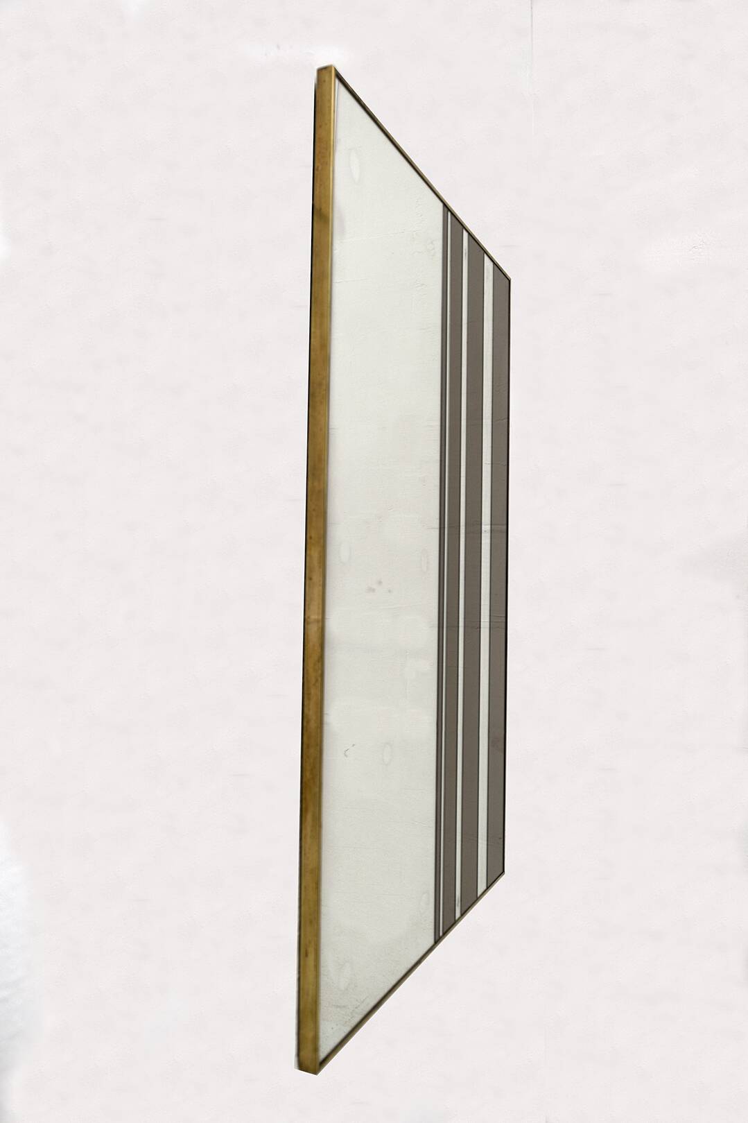 Attributed to Romeo Rega Mid-Century Modern Italian Bicolor Wall Mirror, 70