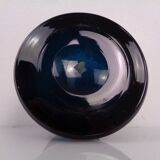 Hand-blown blue glass vase, Italy, 1960s