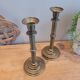 Pair of brass candle holders 22
