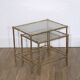 Brass nesting tables "faux bamboo" 1970