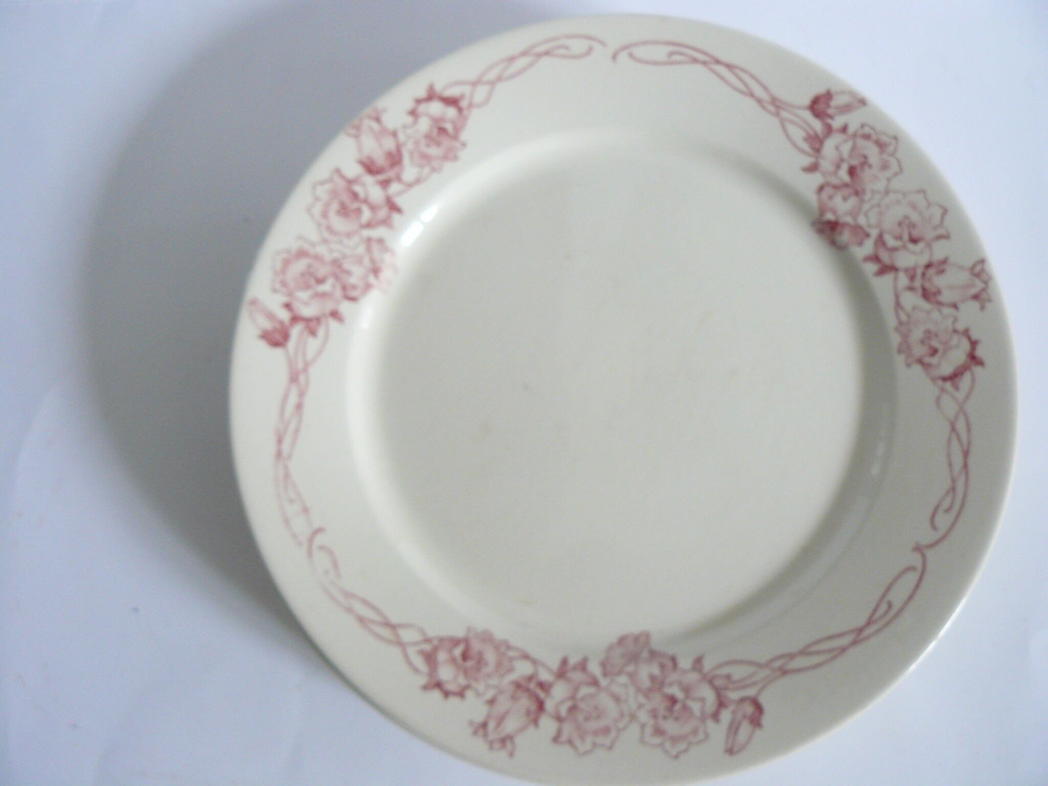 Lot of 4 flat plates, Sarreguemines, model "Palermo"