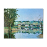 HST painting "Riverside" Marine Normandy / Brittany by Robert Leboucher