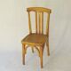 Chaise enfant baumann 1955 modèle , chêne-doré type bistrot bois courbé