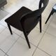 Lot de 6 chaises design bois noir — style premium