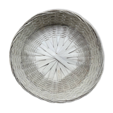Vintage round wicker basket.