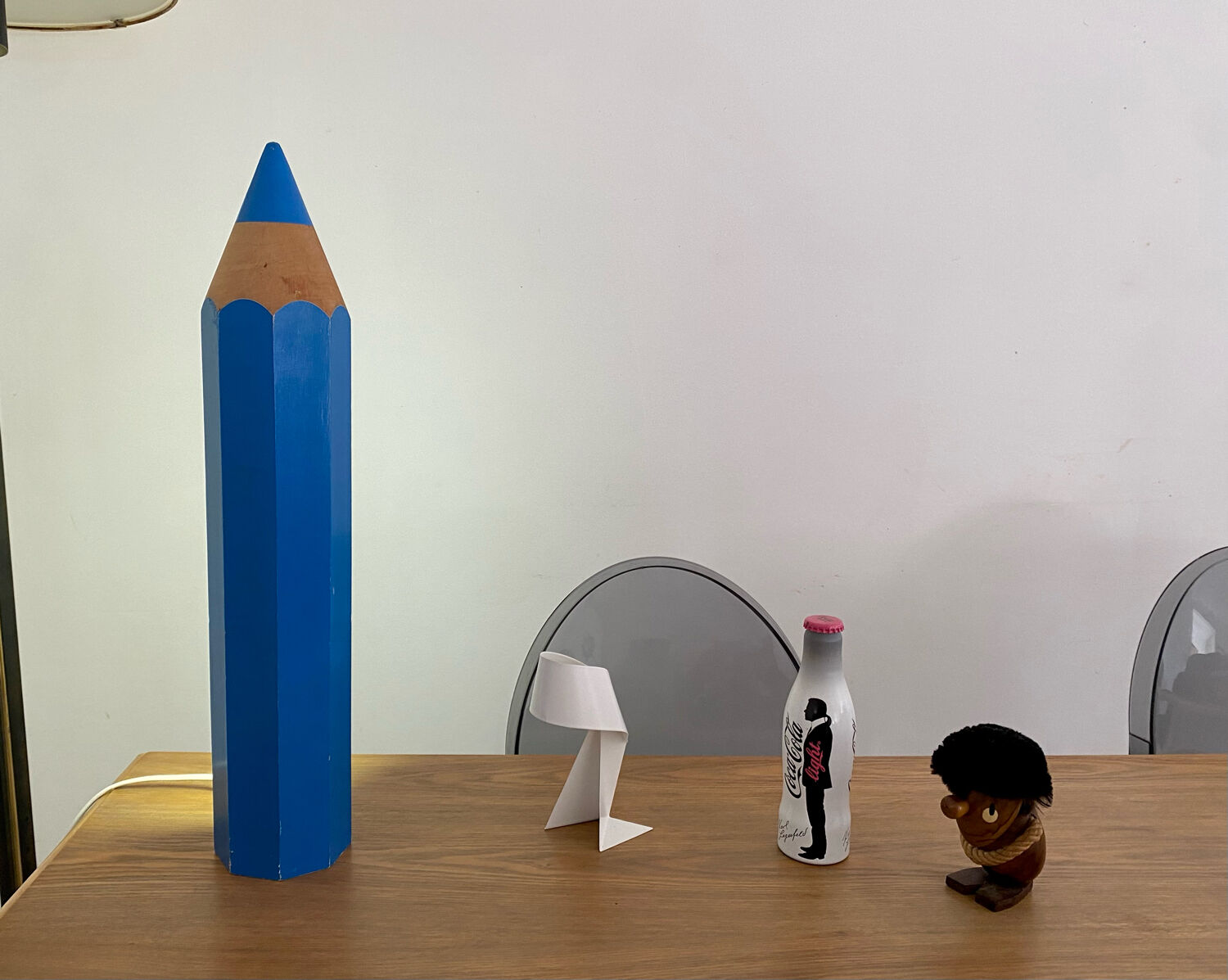 Stone pencil lamp Sala for Vilac Vintage minimalist 80s