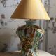 Ceramic lamp signed Claude Pruffert – Vallauris, marine decor in relief