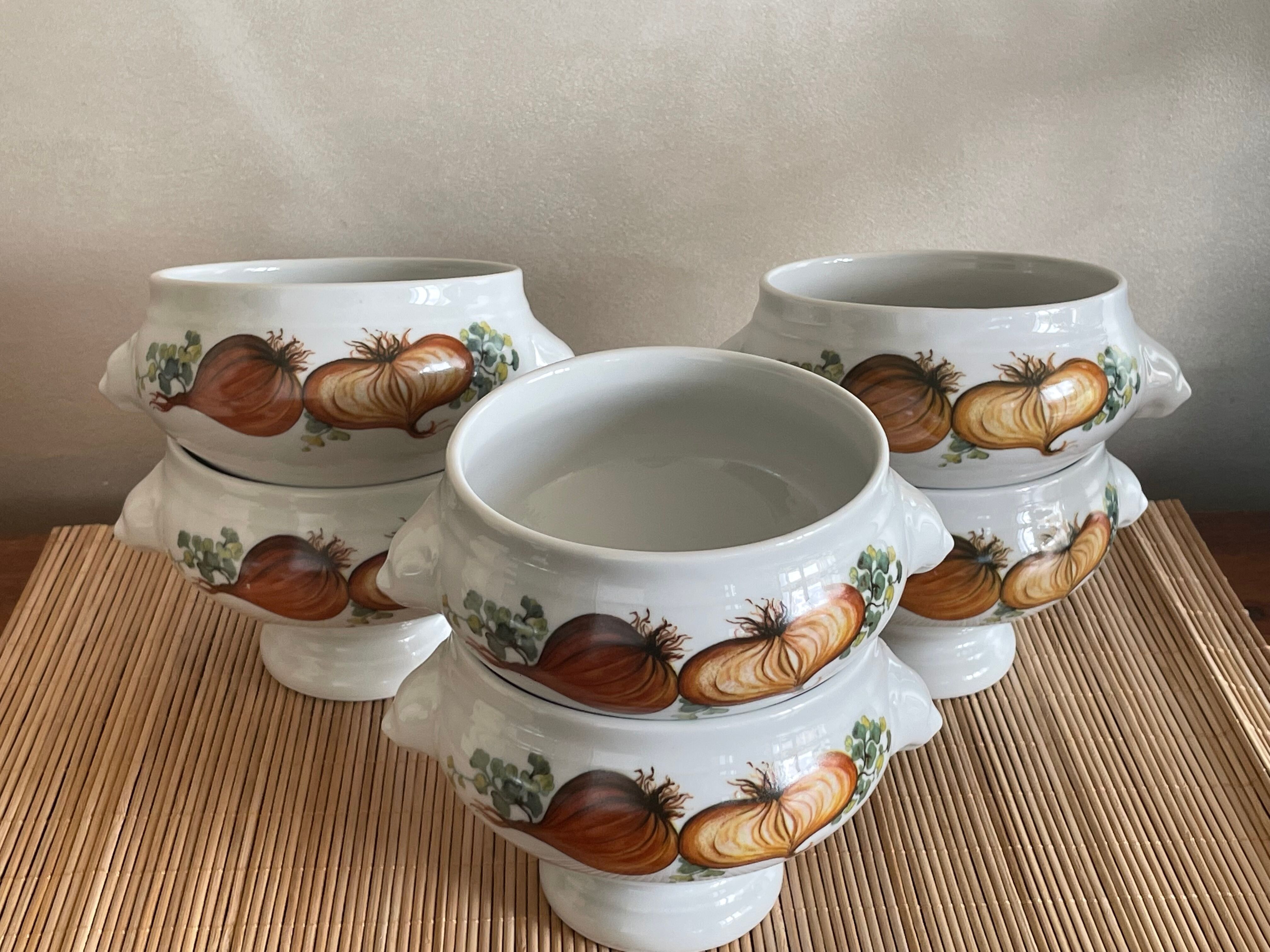 6 onion bowls Bavaria porcelain