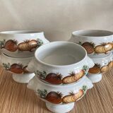 6 bols à oignons Bavaria porcelaine