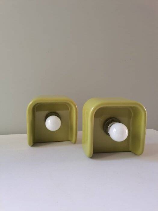 Pair of guzzini wall lights by makio hasuike