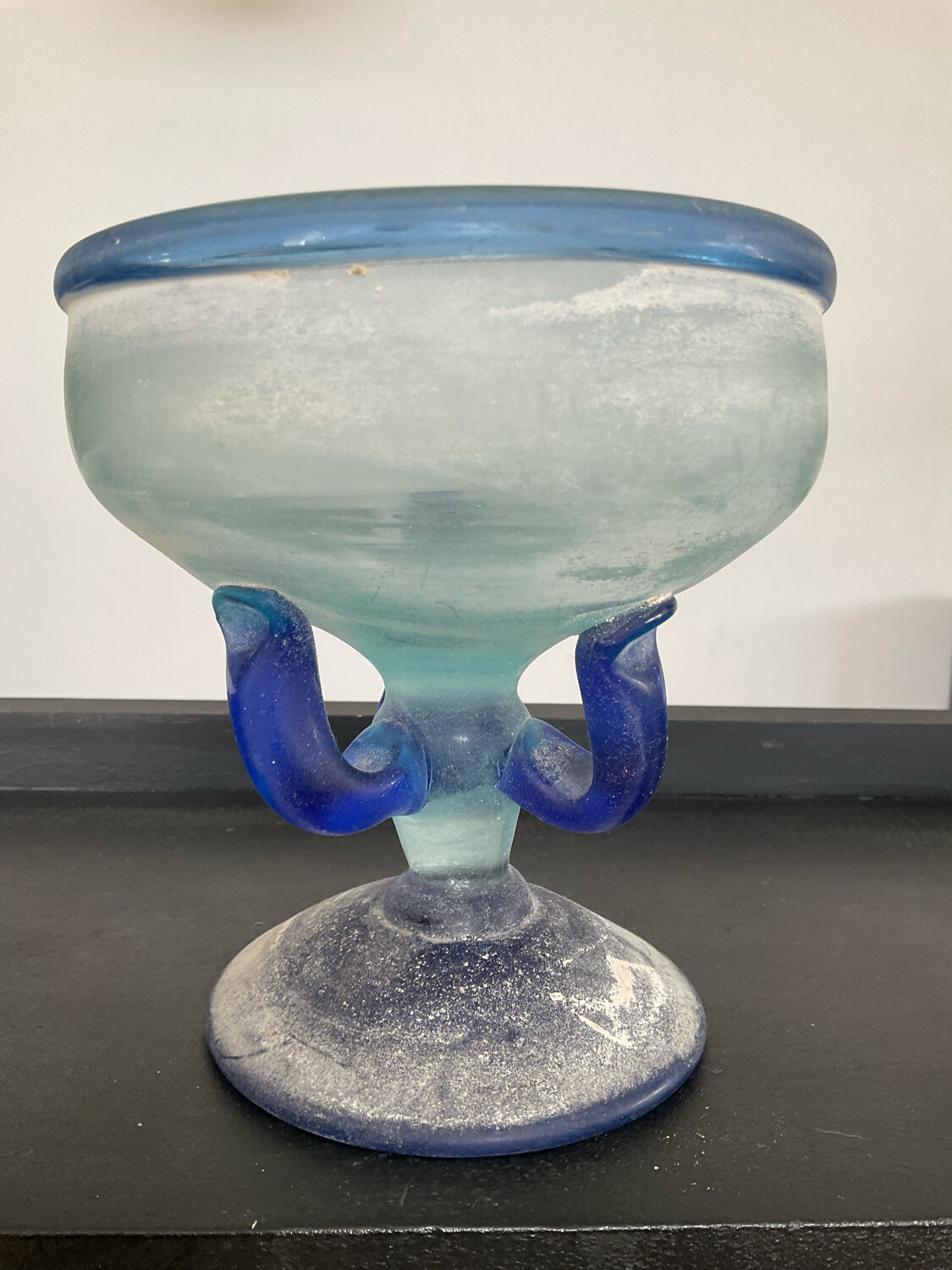 Empty pocket "Scovo" stand cup in Murano glass