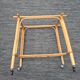 Rattan service with casters