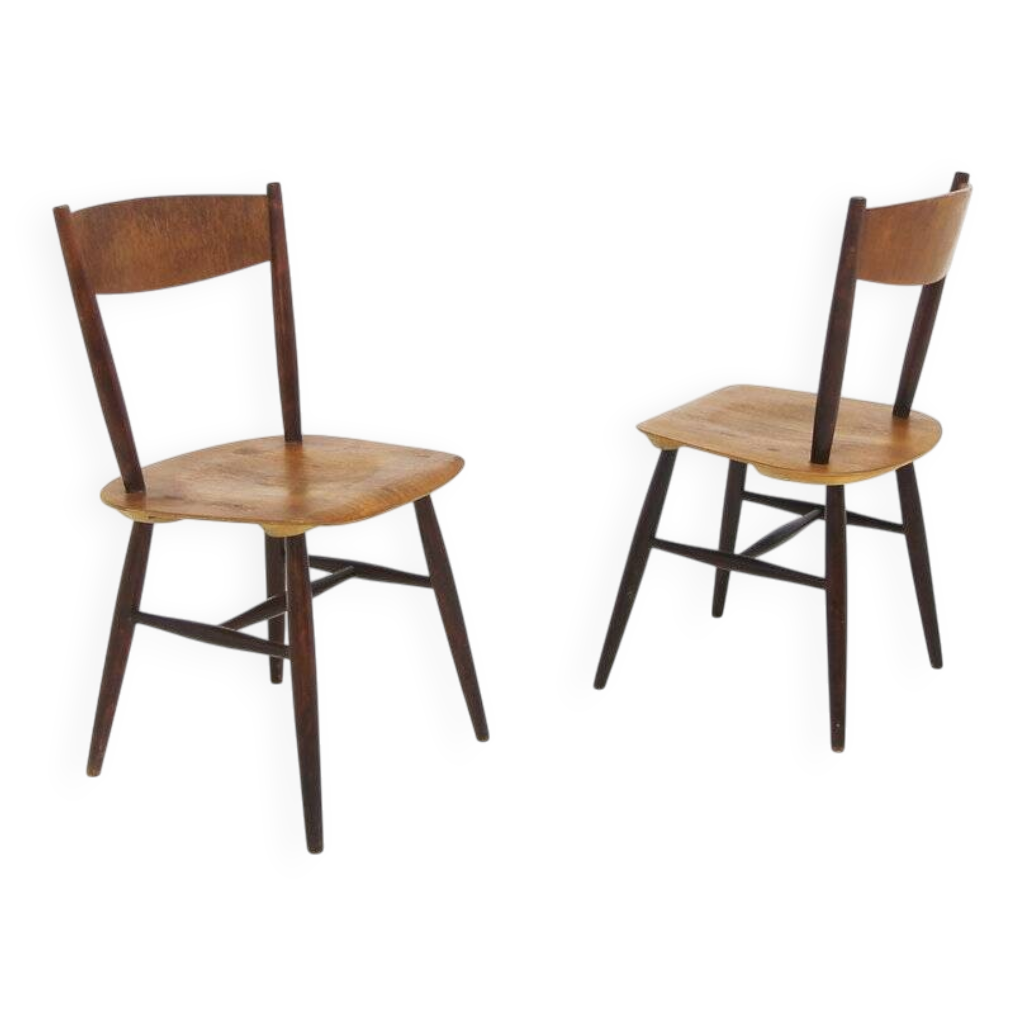 Set de 2 chaises scandinave "Fanett" par Ilmari Tapiovaara, Suède, 1960